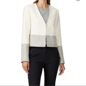 Textured Jacket Manteaux Cream Club Monaco NWT Blazer